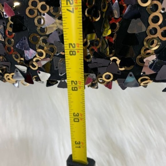 Jane Darling By Me Glitter Tank Size Small Top Blouse Shimmer Gold Silver - Picture 5 of 6